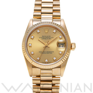 ロレックス(ROLEX)の中古 ロレックス ROLEX 68278G 96番台(1986年頃製造) シャンパン /ダイヤモンド ユニセックス 腕時計(腕時計)