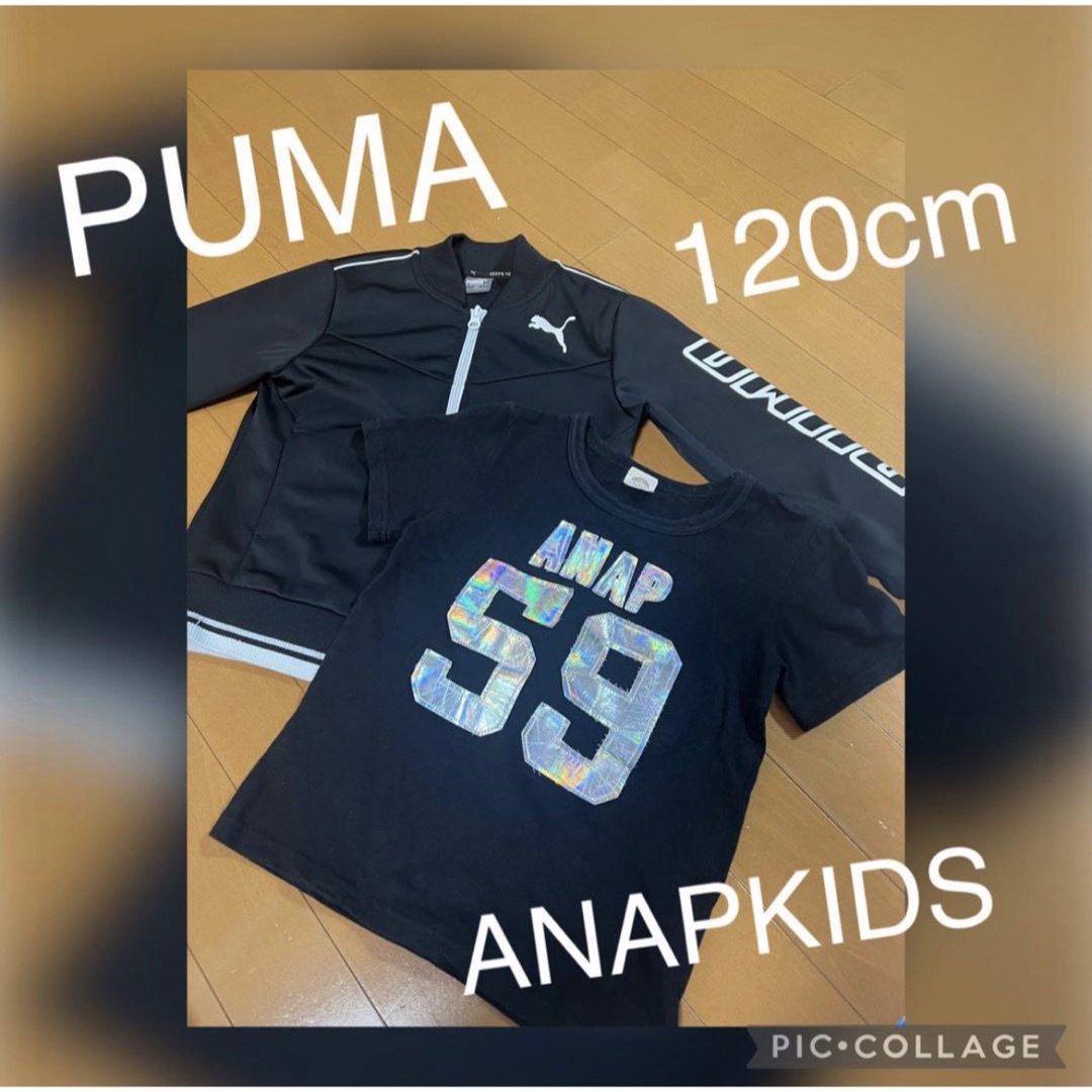 PUMA(プーマ)の美品 プーマ ジャージ 120 ANAPKIDS Tシャツ 120cm おまけ! キッズ/ベビー/マタニティのキッズ服男の子用(90cm~)(Tシャツ/カットソー)の商品写真