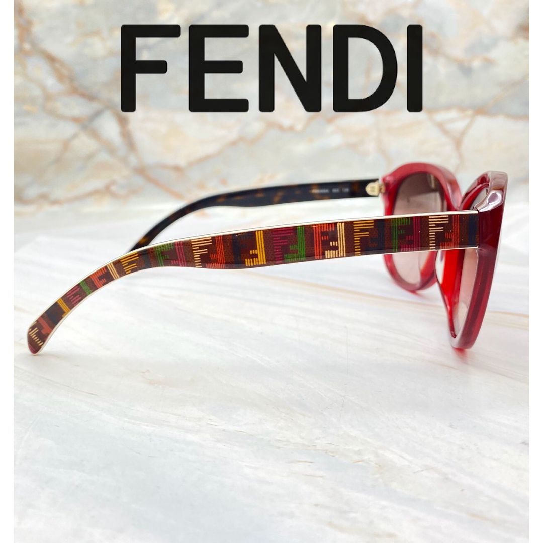 FENDI(フェンディ)のFENDI フェンディ サングラス ズッカ べっ甲 レディースのファッション小物(サングラス/メガネ)の商品写真