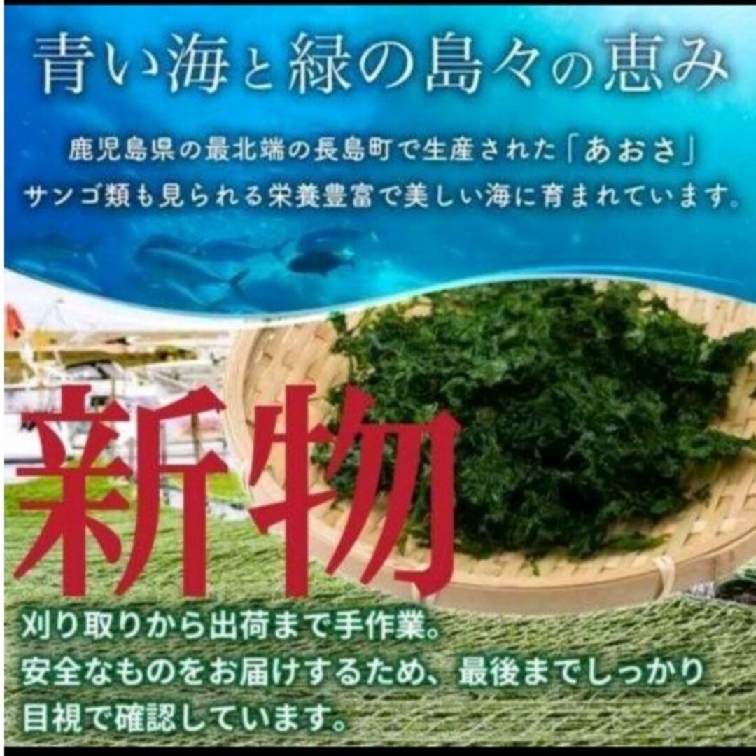 .*･ﾟCoco.様専用4月22日収穫終了 鹿児島県長島町産 あおさ 食品/飲料/酒の食品(調味料)の商品写真