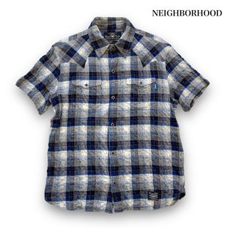 NEIGHBORHOOD - 【NEIGHBORHOOD】ネイバーフッド シワ加工 チェックウエスタンシャツ