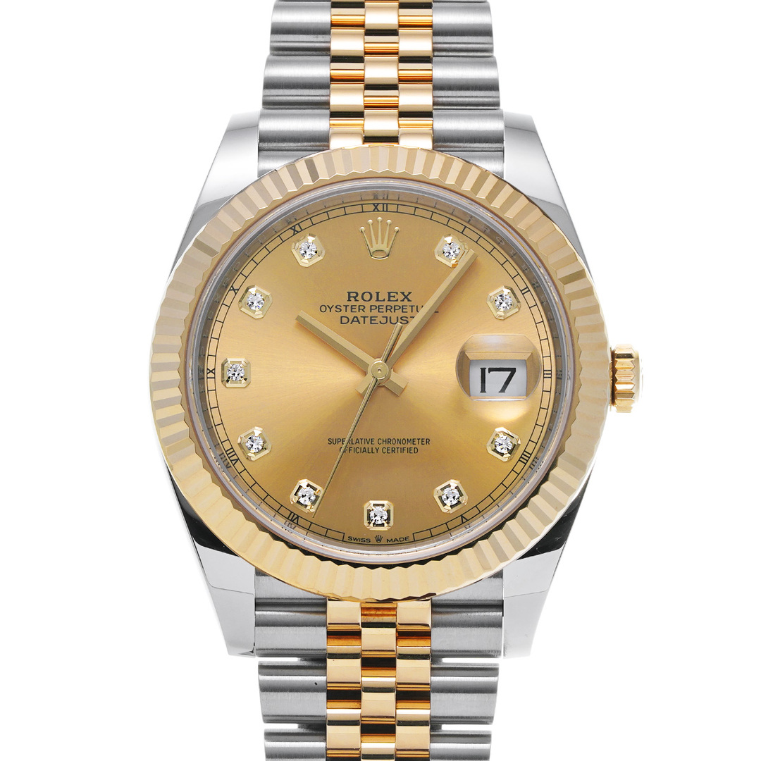 ROLEX(ロレックス)の中古 ロレックス ROLEX 126333G ランダムシリアル シャンパン /ダイヤモンド メンズ 腕時計 メンズの時計(腕時計(アナログ))の商品写真