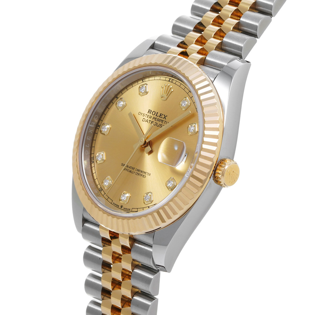 ROLEX(ロレックス)の中古 ロレックス ROLEX 126333G ランダムシリアル シャンパン /ダイヤモンド メンズ 腕時計 メンズの時計(腕時計(アナログ))の商品写真