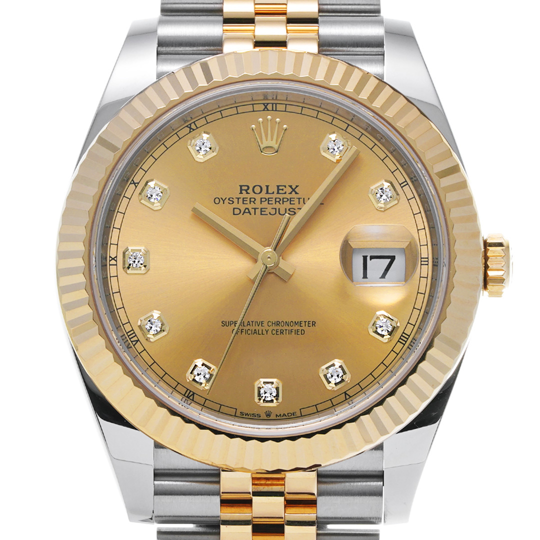 ROLEX(ロレックス)の中古 ロレックス ROLEX 126333G ランダムシリアル シャンパン /ダイヤモンド メンズ 腕時計 メンズの時計(腕時計(アナログ))の商品写真