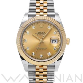 ロレックス(ROLEX)の中古 ロレックス ROLEX 126333G ランダムシリアル シャンパン /ダイヤモンド メンズ 腕時計(腕時計(アナログ))