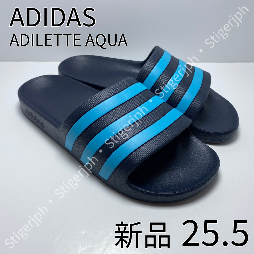 adidas(アディダス)のアディダス　アディレッタアクア　レジェンドインク　ブライトシアン　25.5CM メンズの靴/シューズ(サンダル)の商品写真