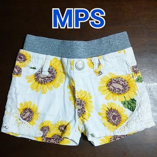 MPS - MPS　ズボン　パンツ　短パン　ホットパンツ　花柄　白　ホワイト　100