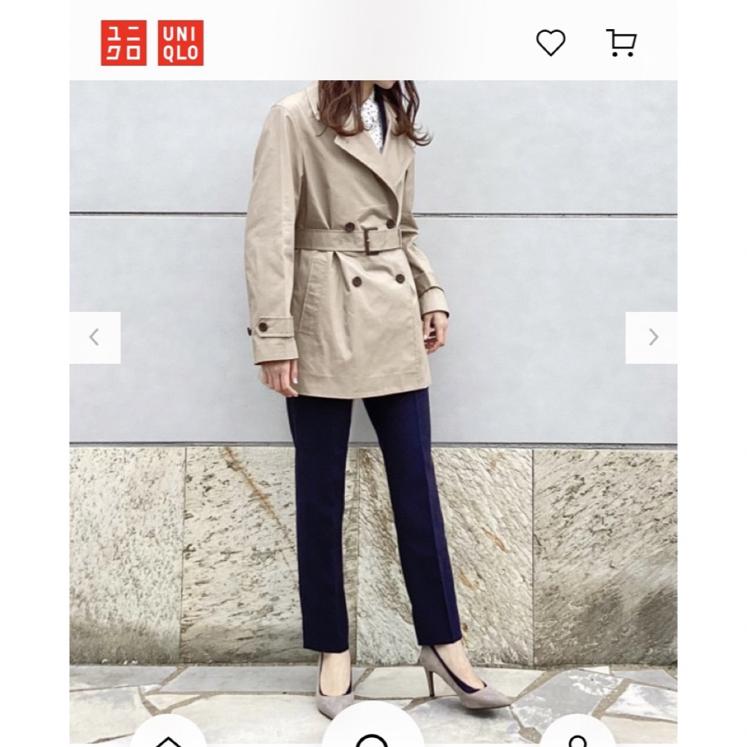 UNIQLO(ユニクロ)のユニクロ　トレンチコート　ミドル丈 レディースのジャケット/アウター(トレンチコート)の商品写真