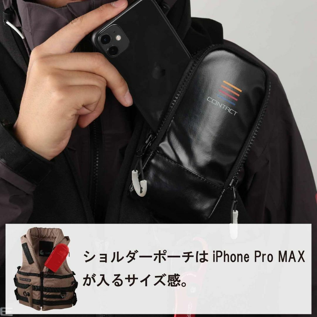 色:タンmazume コンタクトライフジャケット MZLJ-772 スポーツ/アウトドアのフィッシング(その他)の商品写真