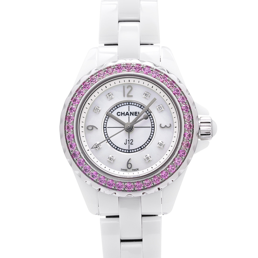 CHANEL(シャネル)の中古 シャネル CHANEL H3243 ホワイトシェル /ダイヤモンド レディース 腕時計 レディースのファッション小物(腕時計)の商品写真