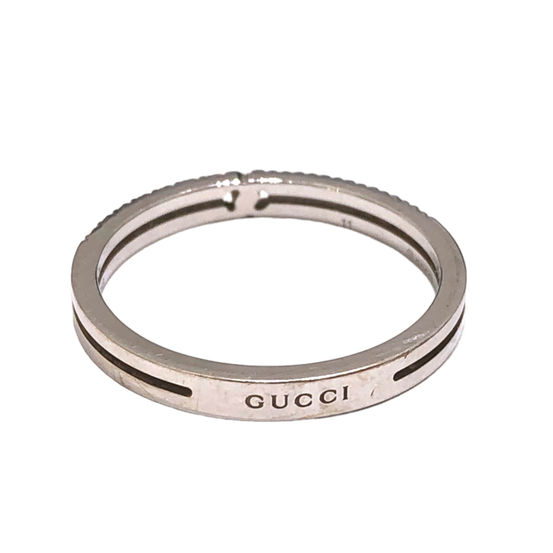 Gucci(グッチ)の　グッチ GUCCI インフィニティ ダイヤリング 750WG #11 750WG ジュエリー レディースのアクセサリー(リング(指輪))の商品写真