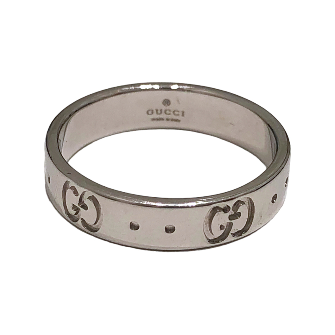 Gucci(グッチ)の　グッチ GUCCI アイコンリング 750WG ♯10 750WG ジュエリー レディースのアクセサリー(リング(指輪))の商品写真