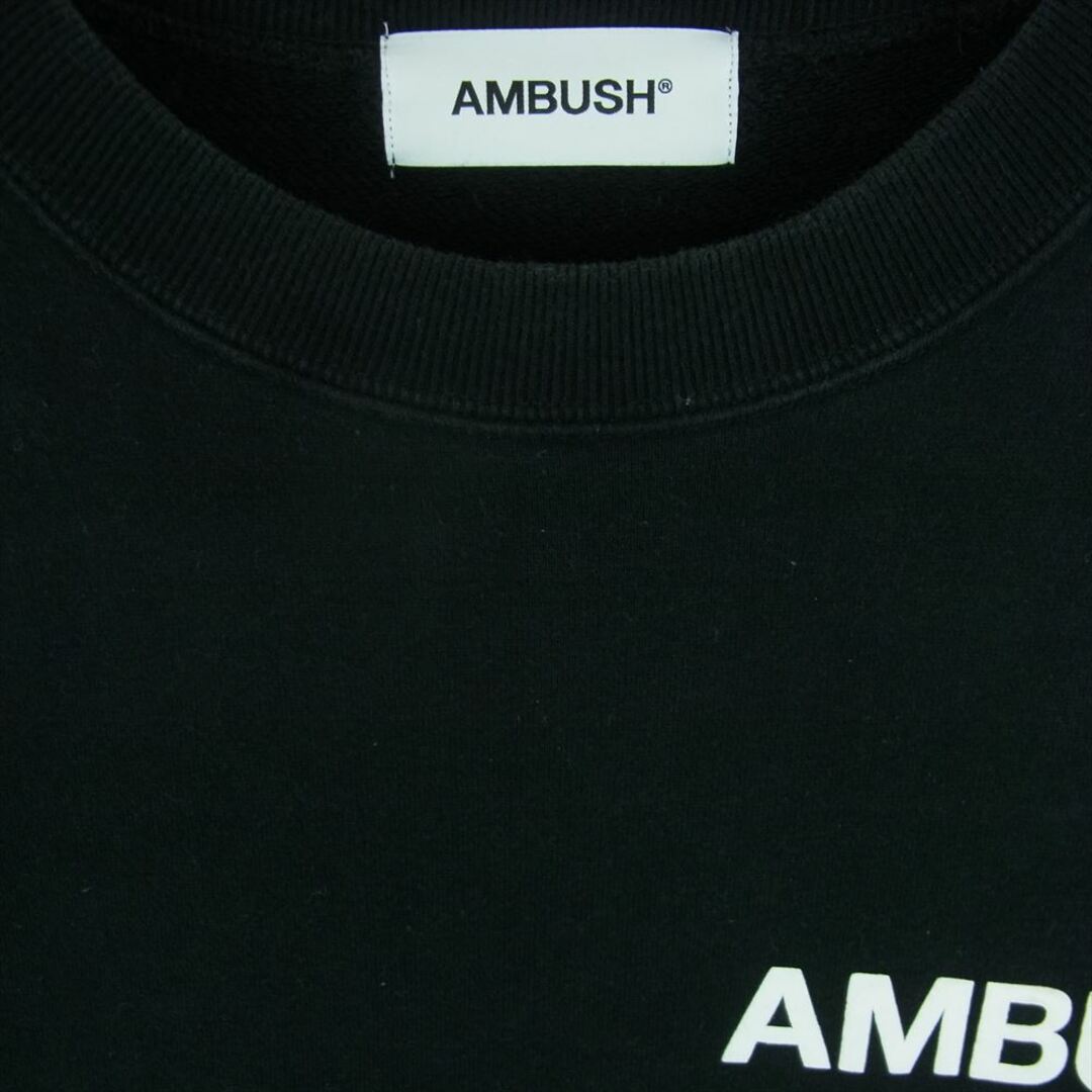 AMBUSH(アンブッシュ)のAMBUSH アンブッシュ 12111480-B ロゴ クルーネック スウェット トレーナー 中国製 ブラック系 2【中古】 メンズのトップス(スウェット)の商品写真