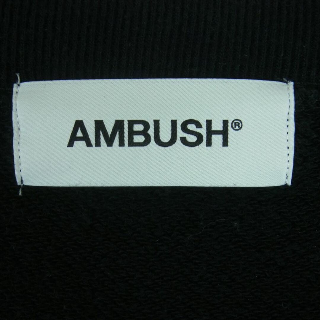 AMBUSH(アンブッシュ)のAMBUSH アンブッシュ 12111480-B ロゴ クルーネック スウェット トレーナー 中国製 ブラック系 2【中古】 メンズのトップス(スウェット)の商品写真