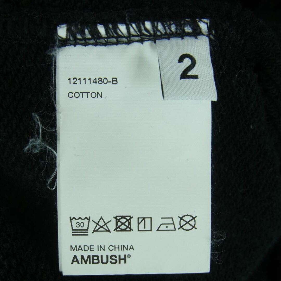 AMBUSH(アンブッシュ)のAMBUSH アンブッシュ 12111480-B ロゴ クルーネック スウェット トレーナー 中国製 ブラック系 2【中古】 メンズのトップス(スウェット)の商品写真