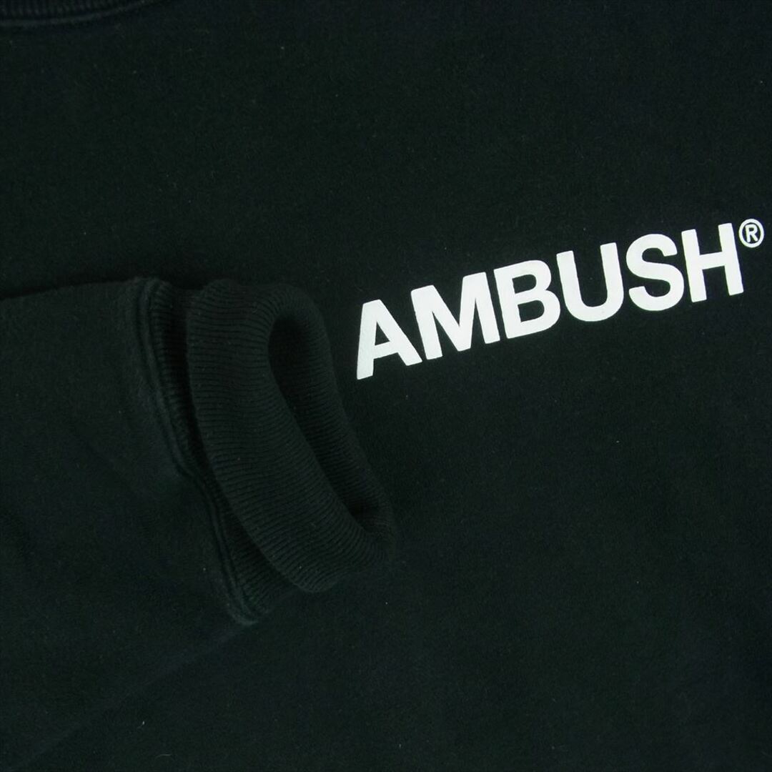 AMBUSH(アンブッシュ)のAMBUSH アンブッシュ 12111480-B ロゴ クルーネック スウェット トレーナー 中国製 ブラック系 2【中古】 メンズのトップス(スウェット)の商品写真