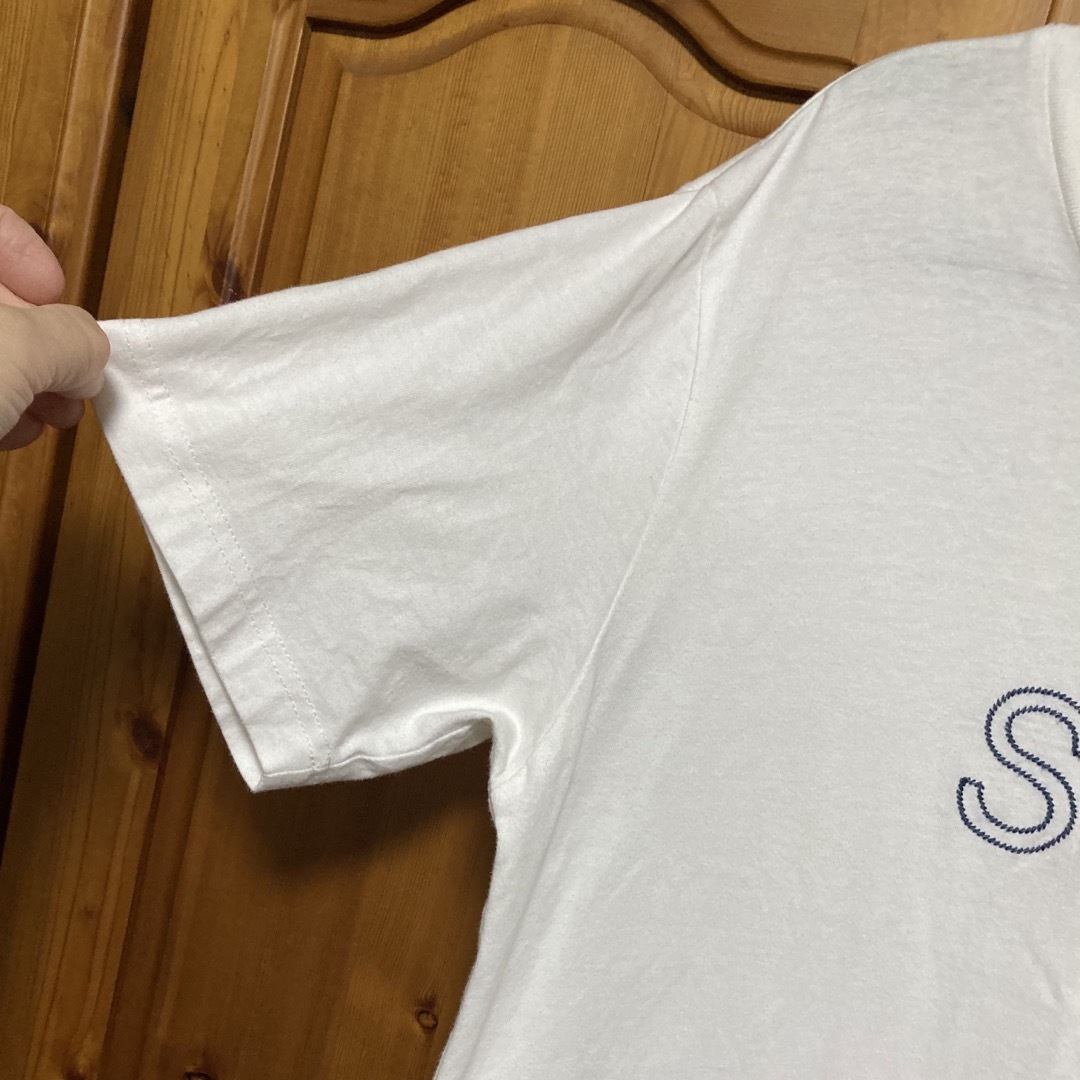 Tシャツ （白）刺繍ロゴ メンズのトップス(Tシャツ/カットソー(半袖/袖なし))の商品写真