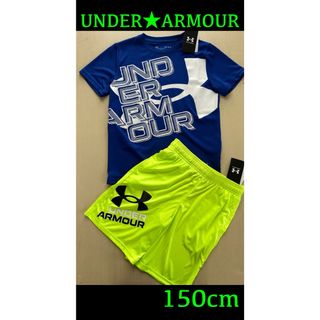 アンダーアーマー(UNDER ARMOUR)の新品タグ付き　150㎝　UNDERARMOURアンダーアーマーセットアップ　(Tシャツ/カットソー)