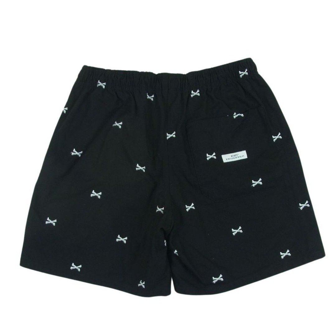 W)taps(ダブルタップス)のWTAPS ダブルタップス 22SS 221TQDT PTM06 SEAGULL 03 SHORTS クロスボーン 刺繍 ショーツ ショート パンツ ブラック系 04【中古】 メンズのパンツ(その他)の商品写真