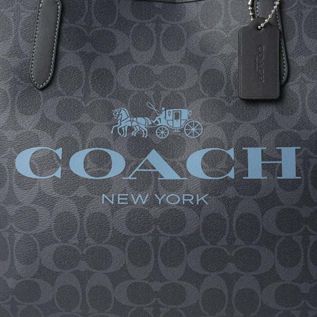 COACH(コーチ)の新品 コーチ COACH トートバッグ シティ トート シルバー/デニム/ミッドナイト ネイビー レディースのバッグ(トートバッグ)の商品写真