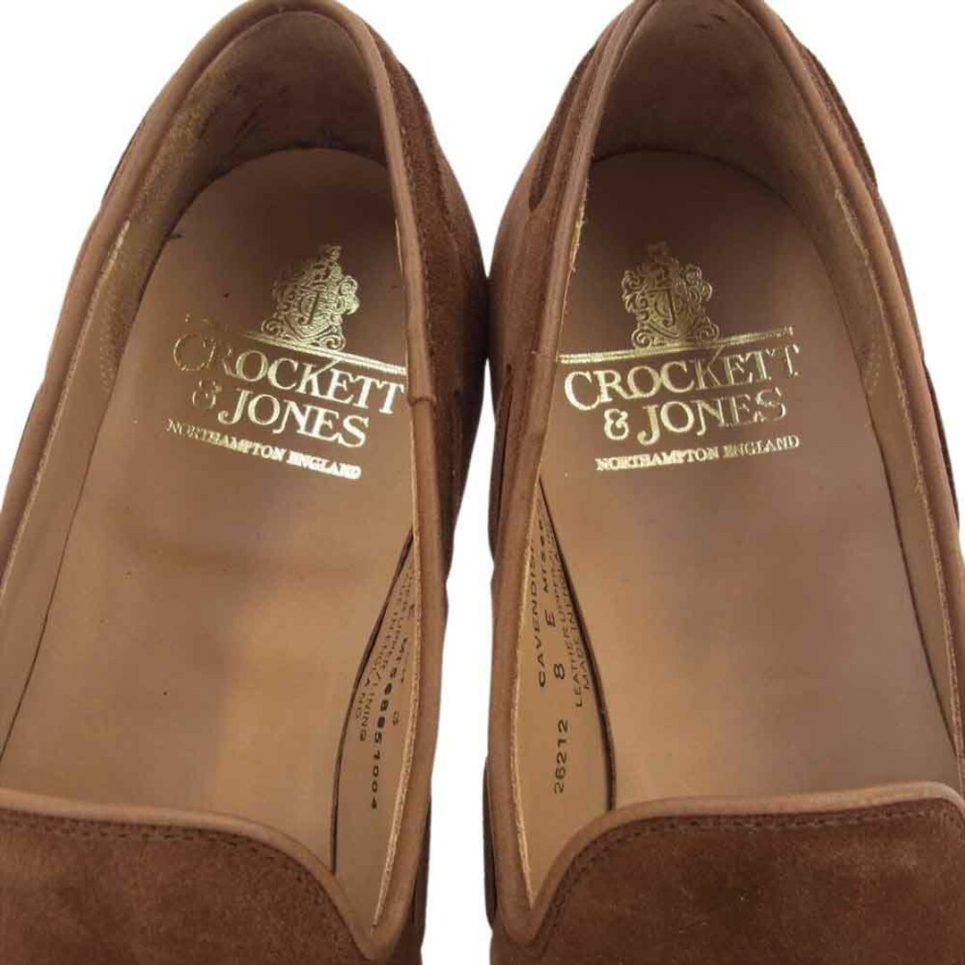 Crockett&Jones(クロケットアンドジョーンズ)のCROCKETT&JONES クロケットアンドジョーンズ その他靴 CAVENDISH3 キャベンディッシュ3 スエード タッセル ローファー ブラウン系 8E【極上美品】【中古】 メンズの靴/シューズ(その他)の商品写真