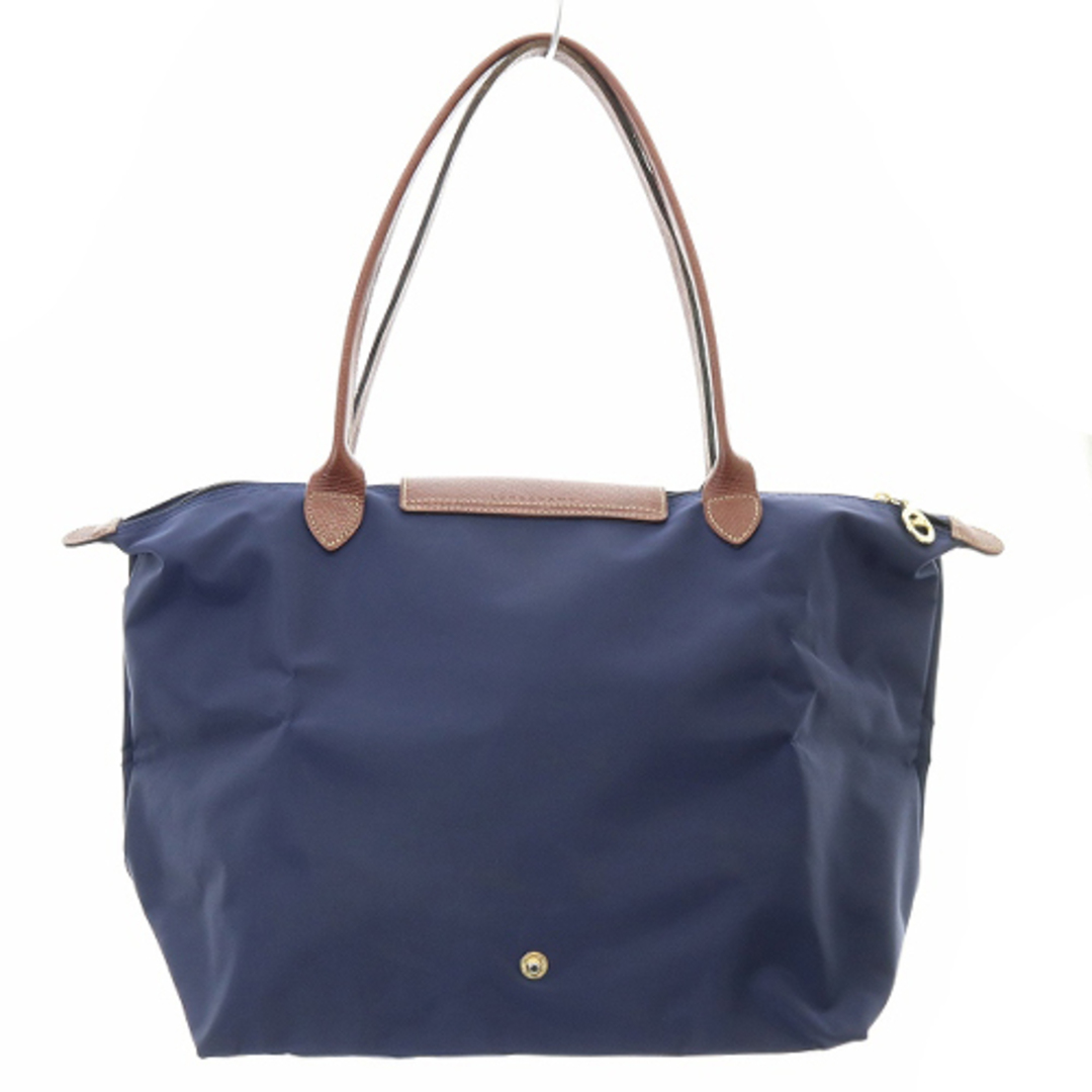 LONGCHAMP(ロンシャン)のロンシャン ルプリアージュ トートバッグ ハンドバッグ 切替 紺 茶色 レディースのバッグ(トートバッグ)の商品写真