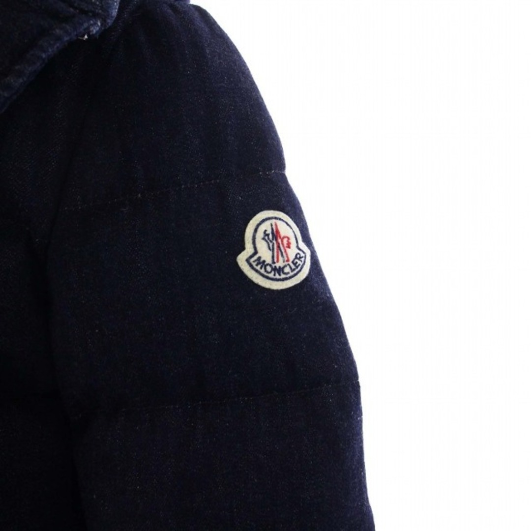 MONCLER(モンクレール)のモンクレール SOTIRIA ダウンジャケット デニム クロップド丈 00 紺 レディースのジャケット/アウター(ダウンジャケット)の商品写真