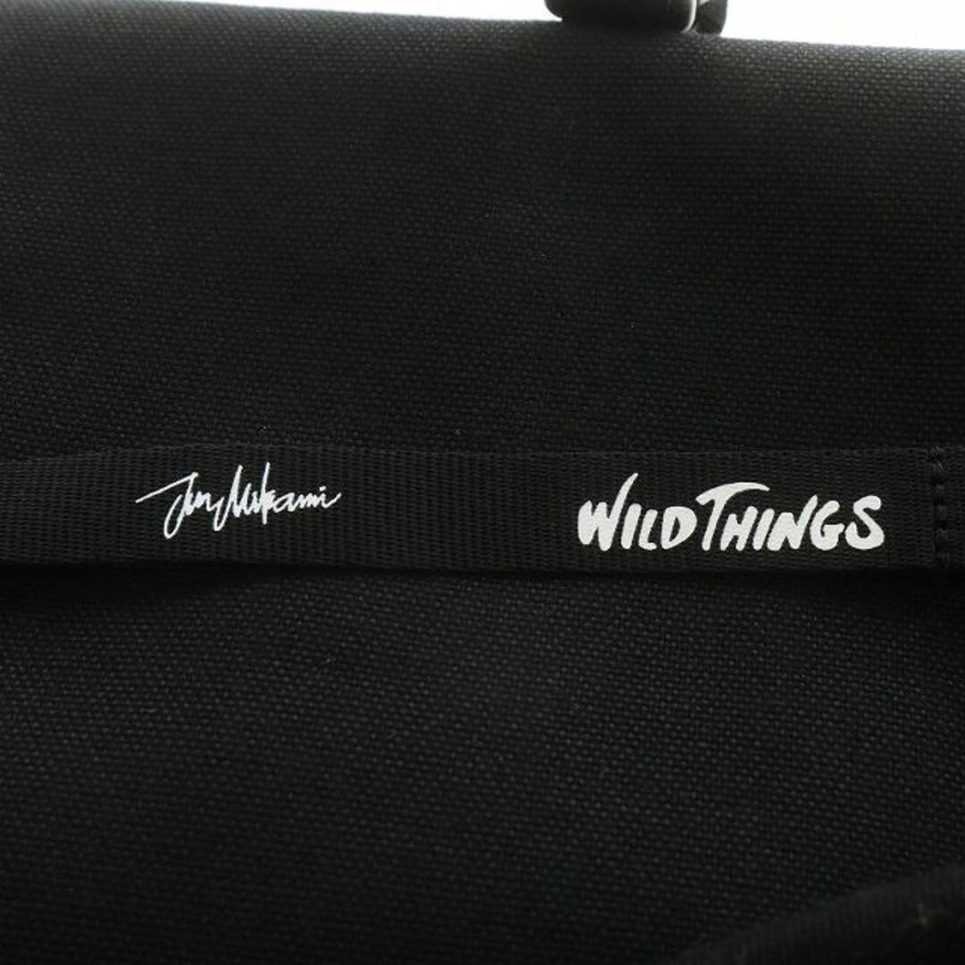 WILDTHINGS(ワイルドシングス)のワイルドシングス × ジュン ミカミ ショルダーバッグ キャンバス 黒 レディースのバッグ(ショルダーバッグ)の商品写真