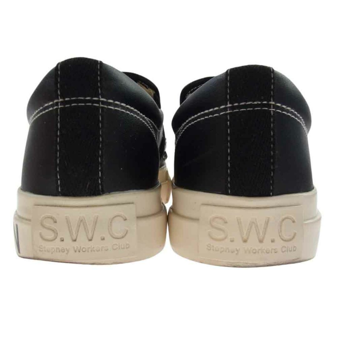 JUNYA WATANABE COMME des GARCONS MAN ジュンヤワタナベコムデギャルソンマン その他靴 WK-K106-001 Stepney Workers Club SWC ステファニーワーカーズクラブ Wネーム スタッズ レザー ローカット スリッポン スニーカー ブラック系 26cm【中古】 メンズの靴/シューズ(その他)の商品写真