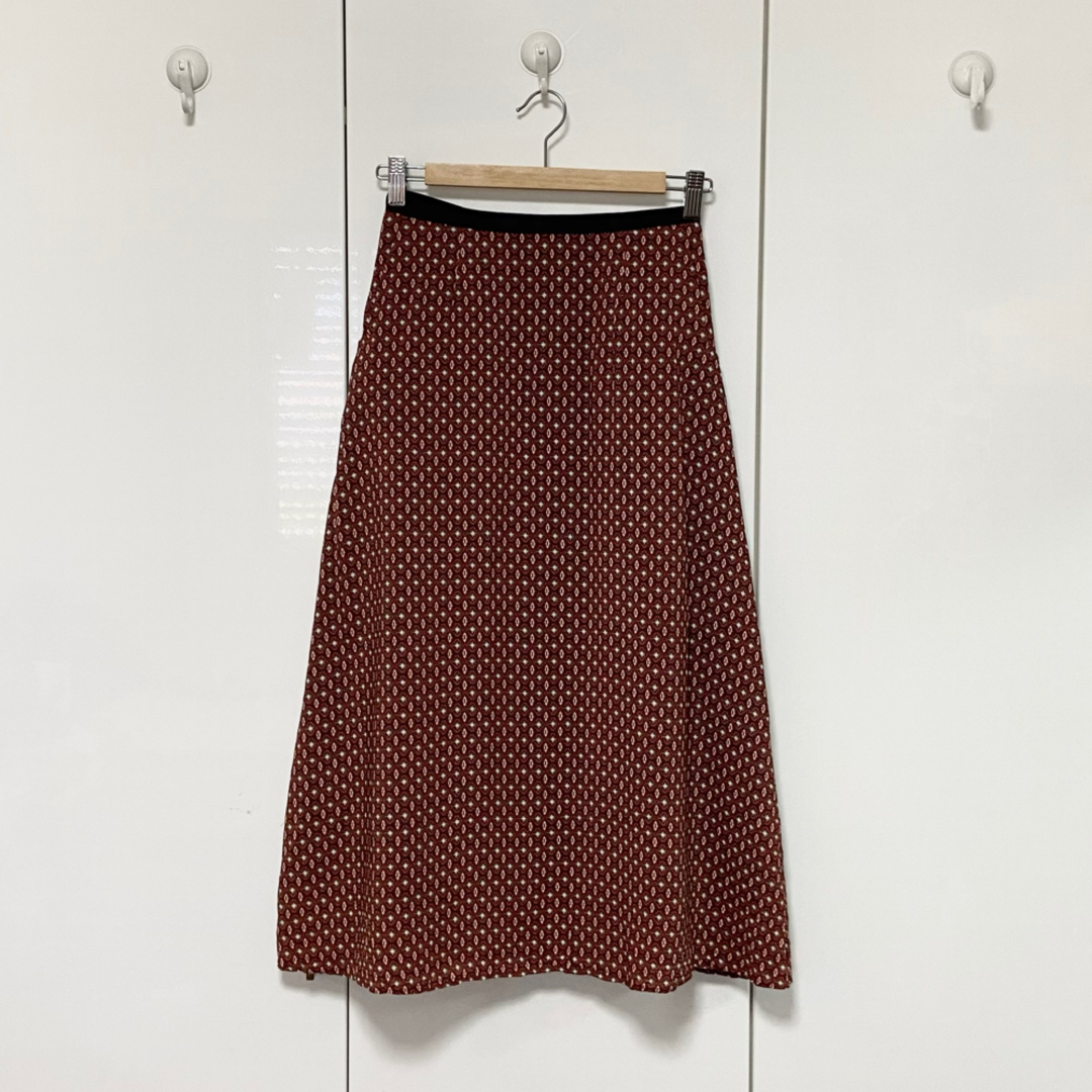 SHIPS(シップス)の美品 SHIPS any スプリンテック ギャザースカート 定価12430円36 レディースのスカート(ロングスカート)の商品写真