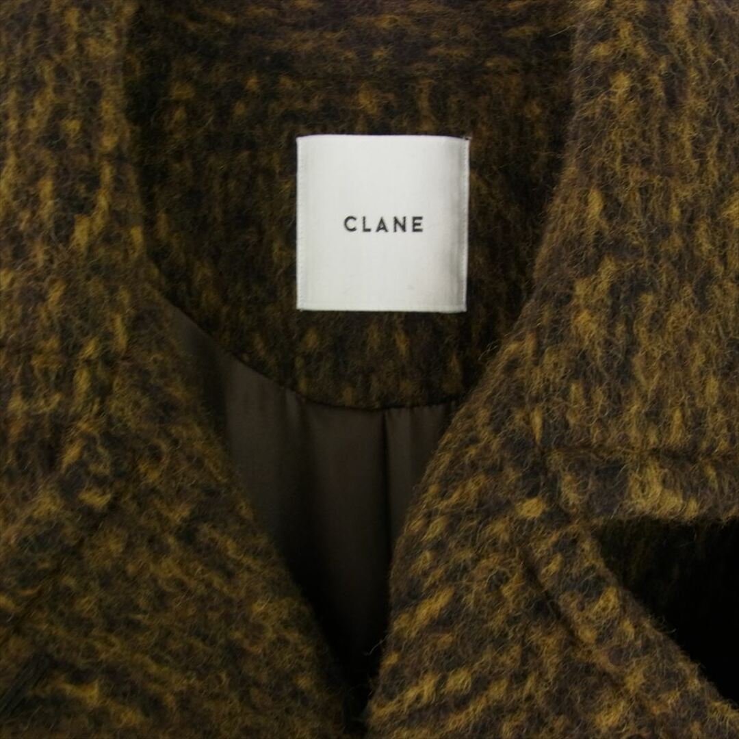 クラネ CLANE コート 11101-0072 MIX SHAGGY LADY COAT ミックス シャギー ロング コート イエロー系 1【中古】 レディースのジャケット/アウター(その他)の商品写真