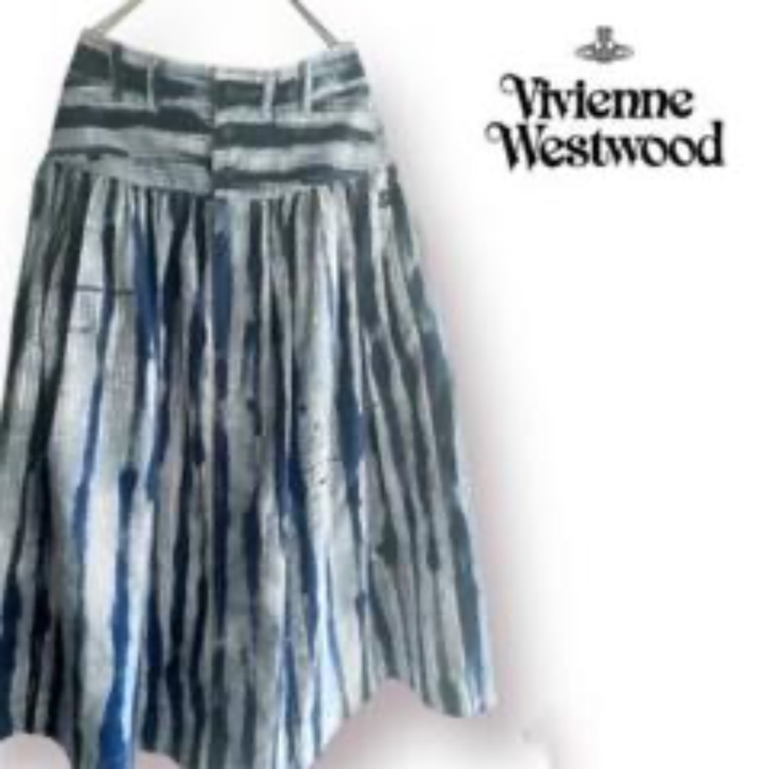 Vivienne Westwood(ヴィヴィアンウエストウッド)の【美品】ヴィヴィアンウエストウッド ロングスカート 2wayサスペンダー付き レディースのスカート(ロングスカート)の商品写真