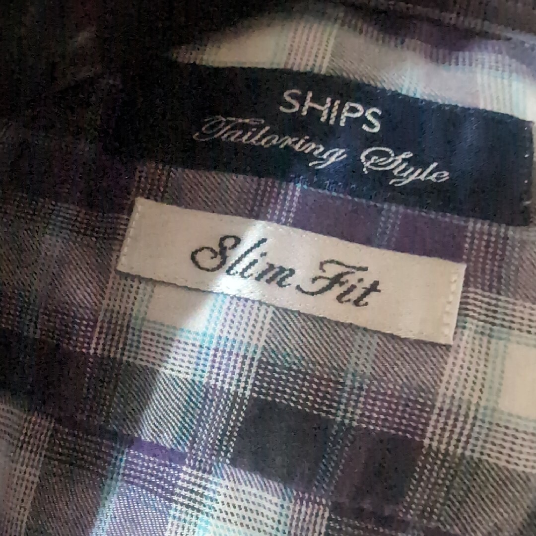 SHIPS(シップス)のSHIPS スリムフィットシャツ　サイズ39 レディースのトップス(シャツ/ブラウス(長袖/七分))の商品写真
