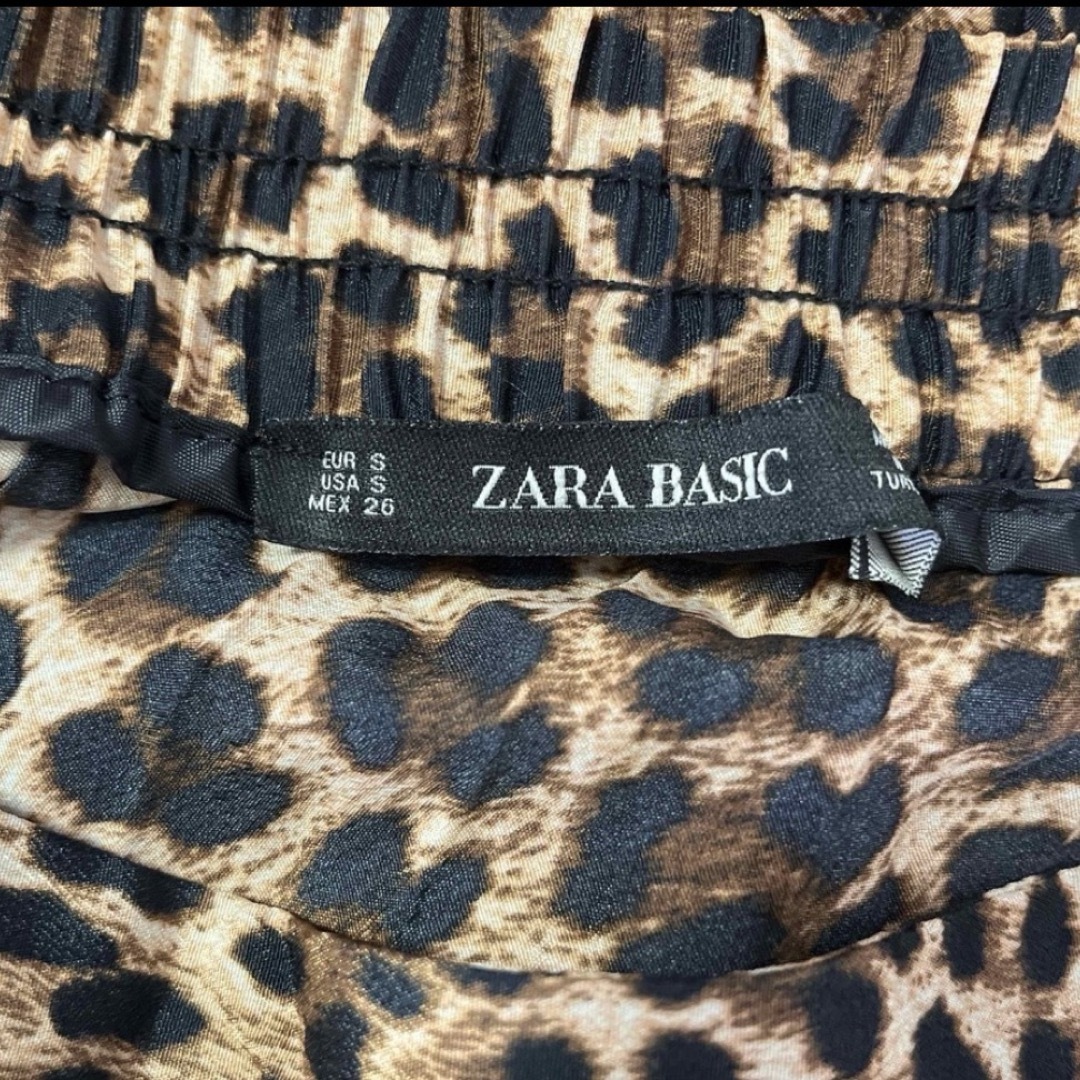 ZARA(ザラ)の♡本日限定お値下♡ZARA ヒョウ柄 スリット プリーツスカート♡S レディースのスカート(ロングスカート)の商品写真