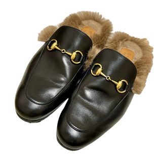 グッチ(Gucci)のGUCCI グッチ  プリンスタウン ホスビット ミュール サンダル ファー(サンダル)