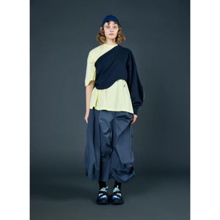 nagonstans - ナゴンスタンス water-repellent bummpy skirt