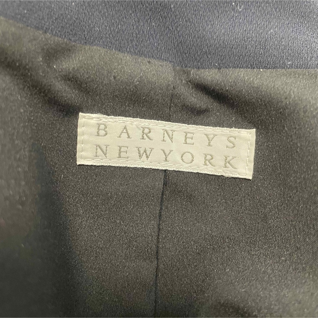 BARNEYS NEW YORK(バーニーズニューヨーク)のBARNEYS NEWYORK ノーカラー　カラーレス　ジャケット　二重袖　1B レディースのジャケット/アウター(ノーカラージャケット)の商品写真