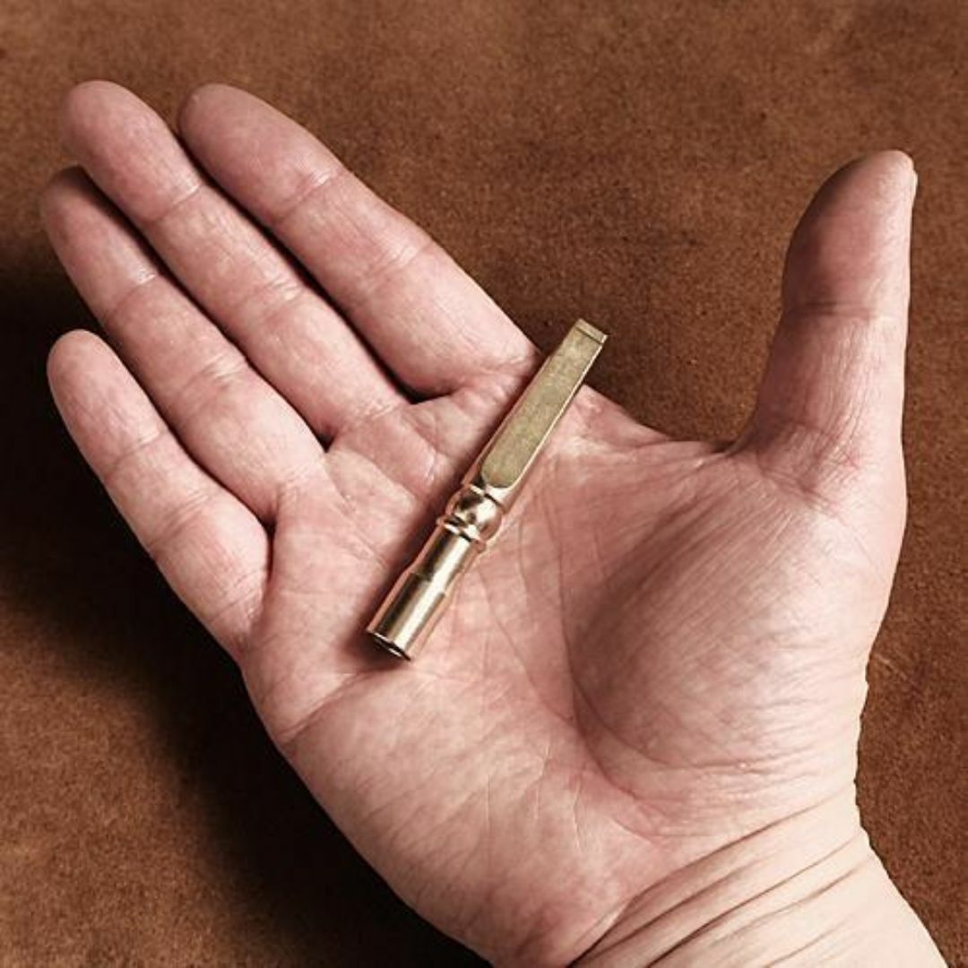 真鍮 シガレットホルダー（Lサイズ）タバコホルダー フィルター ブラス ゴールド メンズのファッション小物(タバコグッズ)の商品写真
