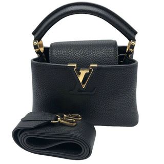 ルイヴィトン(LOUIS VUITTON)の　ルイ・ヴィトン LOUIS VUITTON カプシーヌMINI M56071 ブラック/GD金具 トリヨン レディース ハンドバッグ(ハンドバッグ)