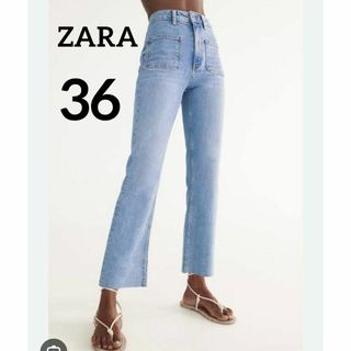 ザラ(ZARA)のZARA　ザラ　レディース　ミッドライズフレアジーンズ　36　美品(デニム/ジーンズ)