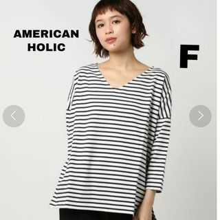 AMERICAN HOLIC - アメリカンホリック  ボーダー  Tシャツ  七分袖