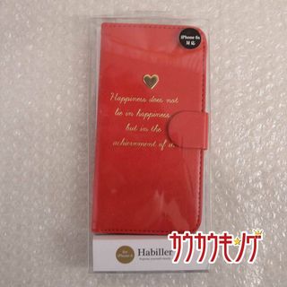 【未使用】アビエ ハートダイアリー ケース iPhone6/6S レッド HBIC31(モバイルケース/カバー)