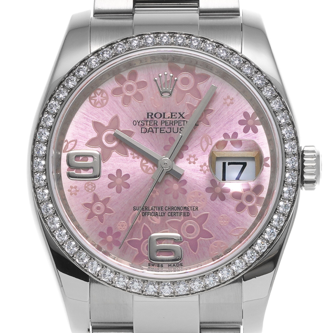 ROLEX(ロレックス)の中古 ロレックス ROLEX 116244 V番(2008年頃製造) ピンクフラワー メンズ 腕時計 メンズの時計(腕時計(アナログ))の商品写真
