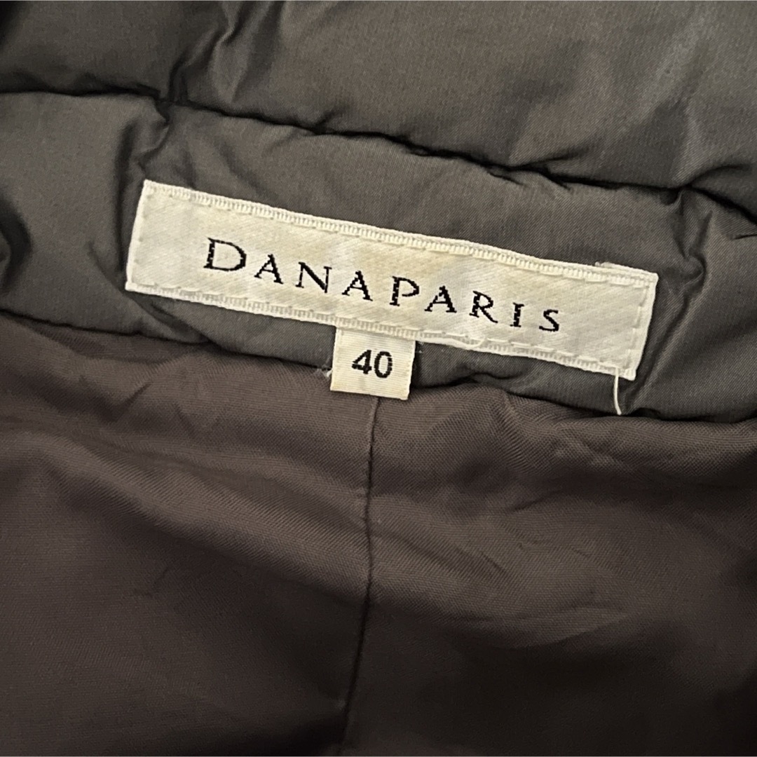 ダナパリ DANAPARIS ファー付き ダウン コート ジャケット グレー レディースのジャケット/アウター(ダウンジャケット)の商品写真