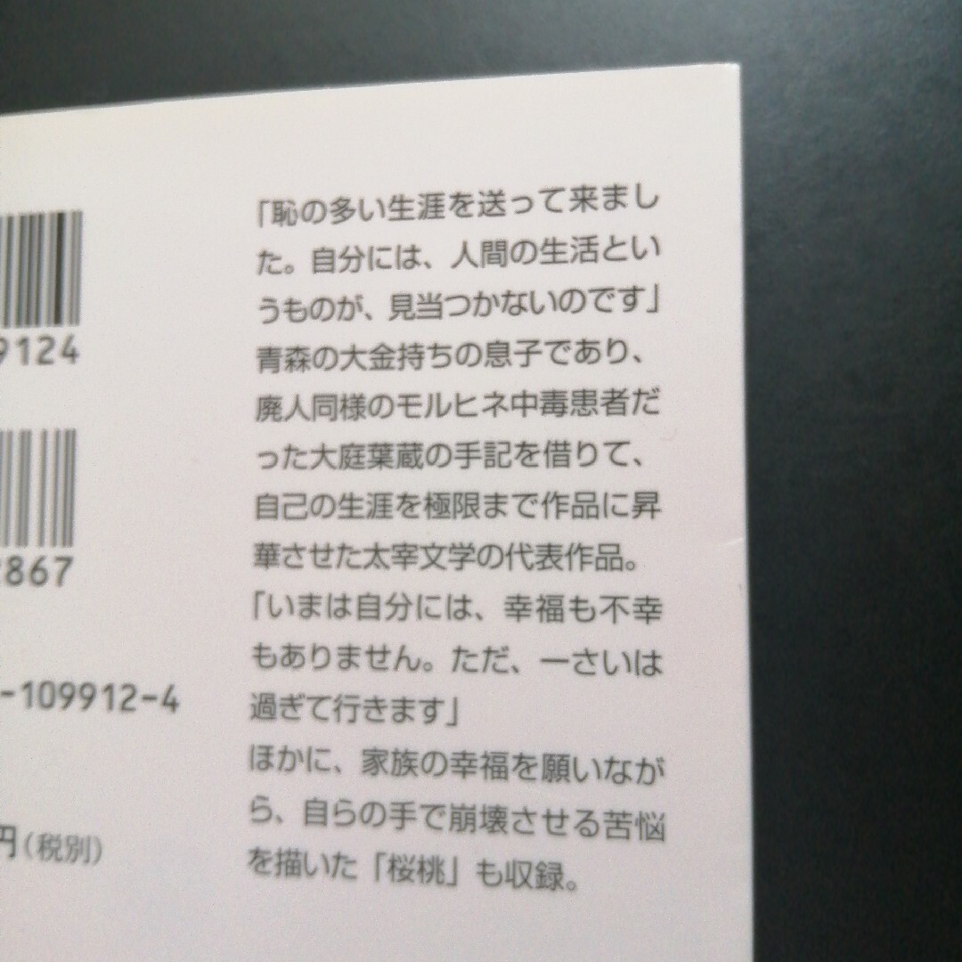 人間失格／桜桃、女性徒　の２冊セット エンタメ/ホビーの本(その他)の商品写真