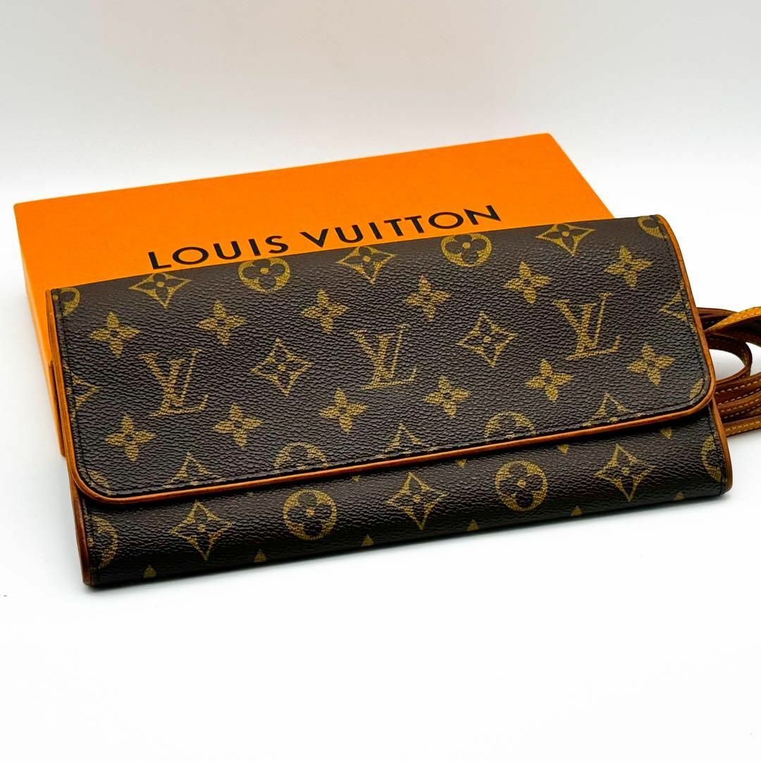 LOUIS VUITTON - S級美品 ルイヴィトン モノグラム ポシェット ツイン ...