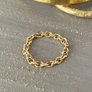 ★再入荷★ ステンレス　あずきチェーン　細リング