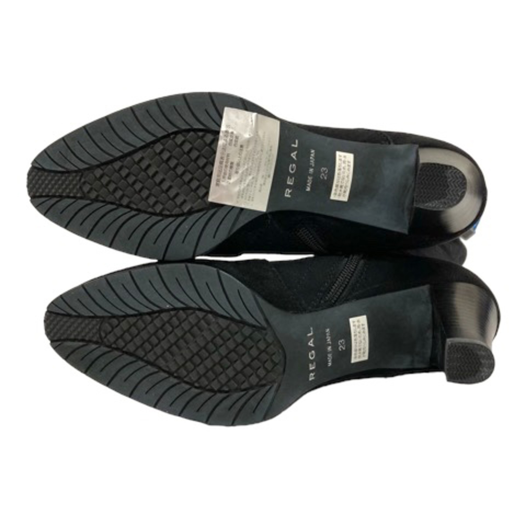REGAL(リーガル)のリーガル REGAL ロングブーツ スエード ラウンドトゥ 23.0 ブラック レディースの靴/シューズ(ブーツ)の商品写真