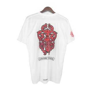 クロムハーツ(Chrome Hearts)のクロムハーツ CHROME HEARTS ■ 【 RED DAGGER T-SHIRT 】 バック ダガー プリント 半袖 Tシャツ　n5494(Tシャツ/カットソー(半袖/袖なし))