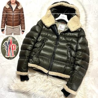 モンクレール(MONCLER)の本物美品 モンクレール 最高級ライン ボアムートン ファー ダウンジャケット 2(ダウンジャケット)